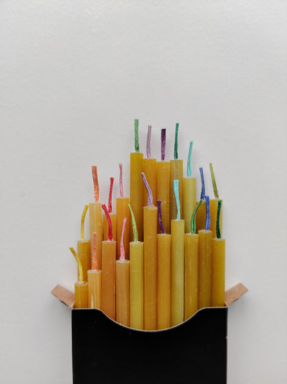 Beeswax Birthday Candles