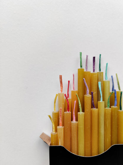 Beeswax Birthday Candles