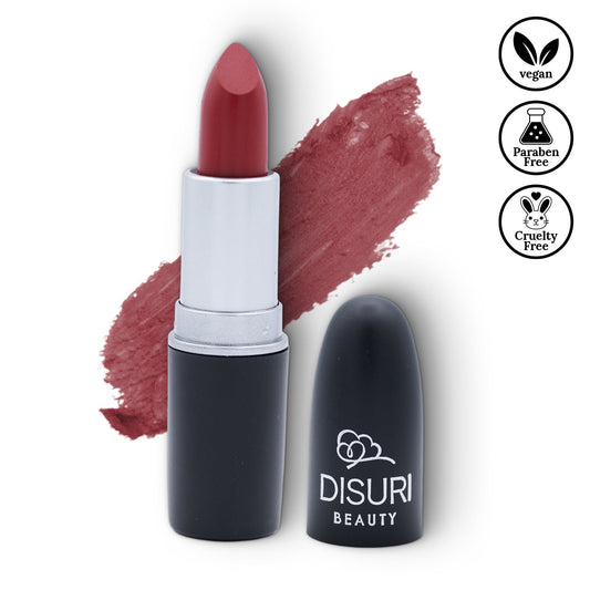 DISURI Beauty Vegan & Cruelty-Free Matte Bullet Lipstick - Ruby Noir #19