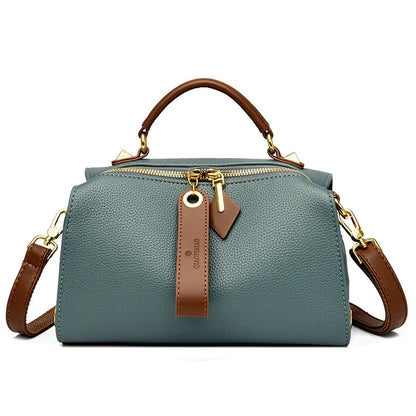 NNEOBA Crossbody Tote Bag Solid PU Leather Shoulder Women (Green)