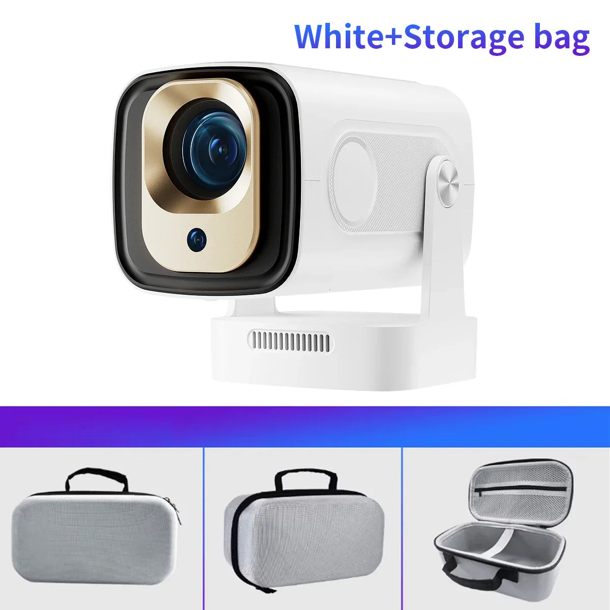 NNEOBA Mini Smart Projector Auto Focus White