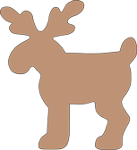 SHAPES ETC. Sticky Shape Notepad - Deer