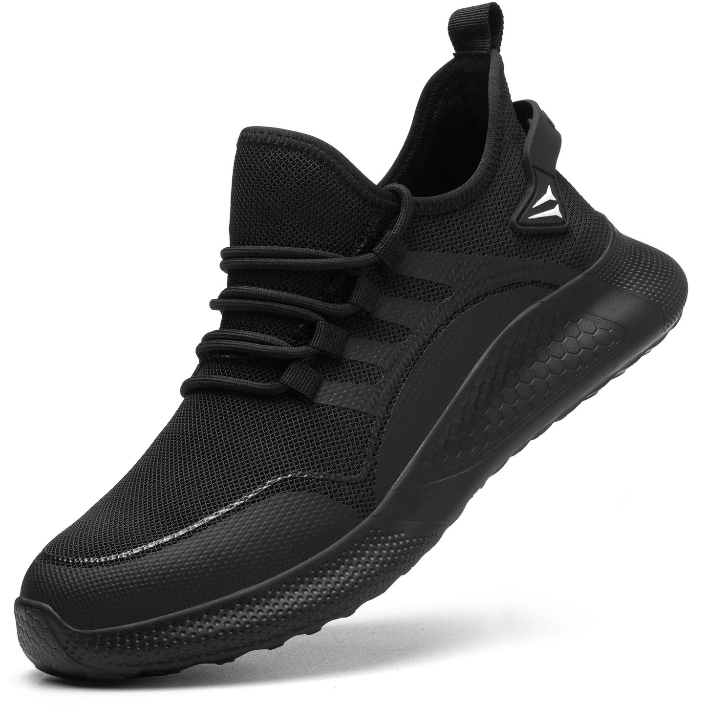 Safety Toe Work Shoes for Men Women (black)