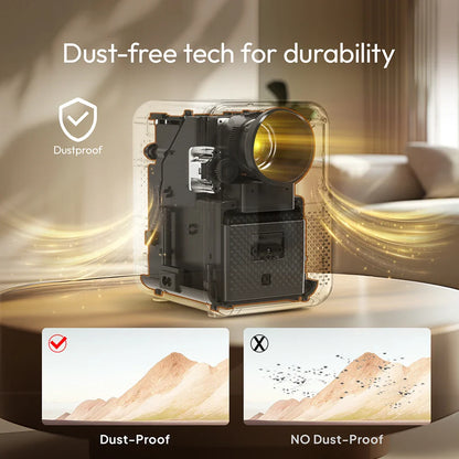 NNEOBA Smart Mini Home Theater Projector White