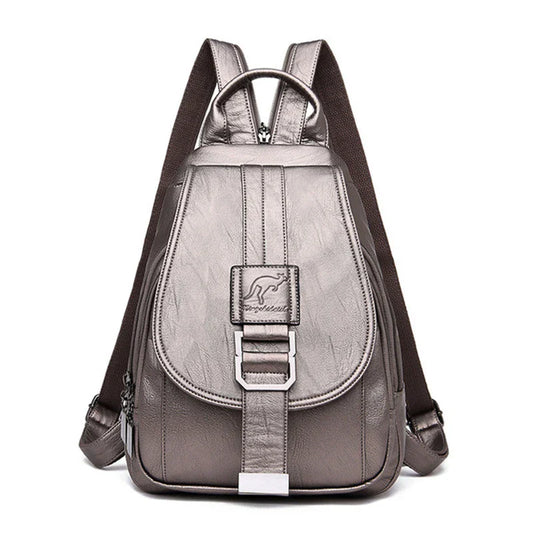 Travel Backpack Women Shoulder School Bag (Bronze)
