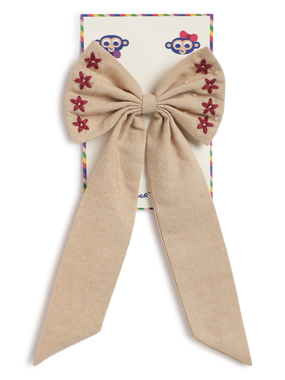 Bow Hair Accessories - Beige