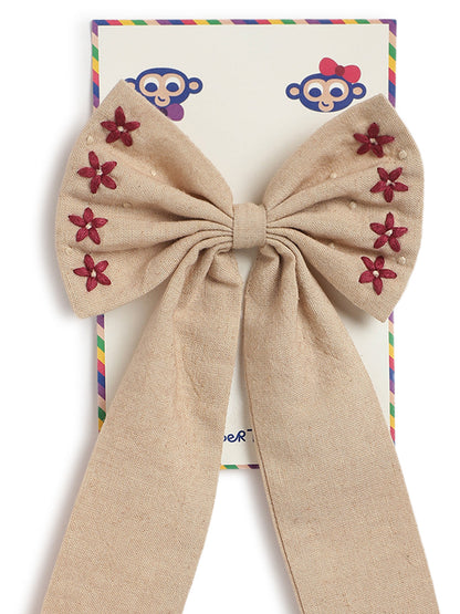 Bow Hair Accessories - Beige