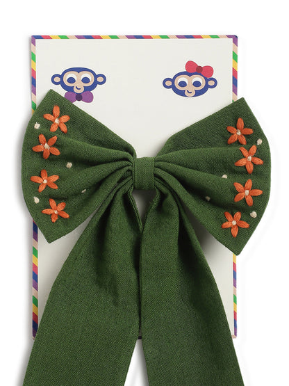 Bow Hair Accessories - Green