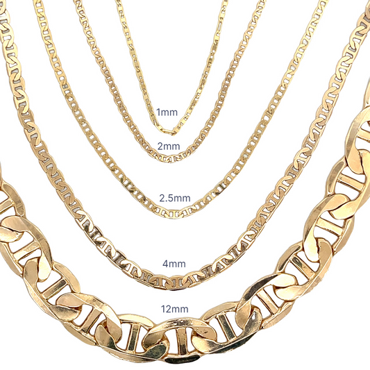 Flat Mariner Chain Anklet (E56-E61)