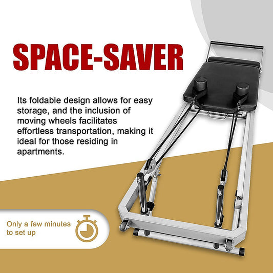 NNEDSZ Pilates Reformer Machine Foldable Gym