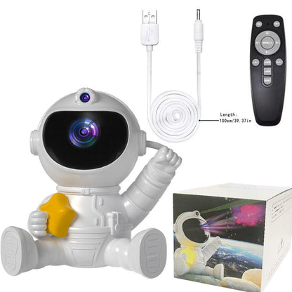 NNEDSZ Astronaut Galaxy Projector Night Light with Remote Control(Pentagram)