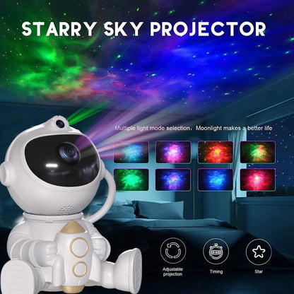 NNEDSZ Astronaut Galaxy Projector Night Light with Remote Control(Rocket)