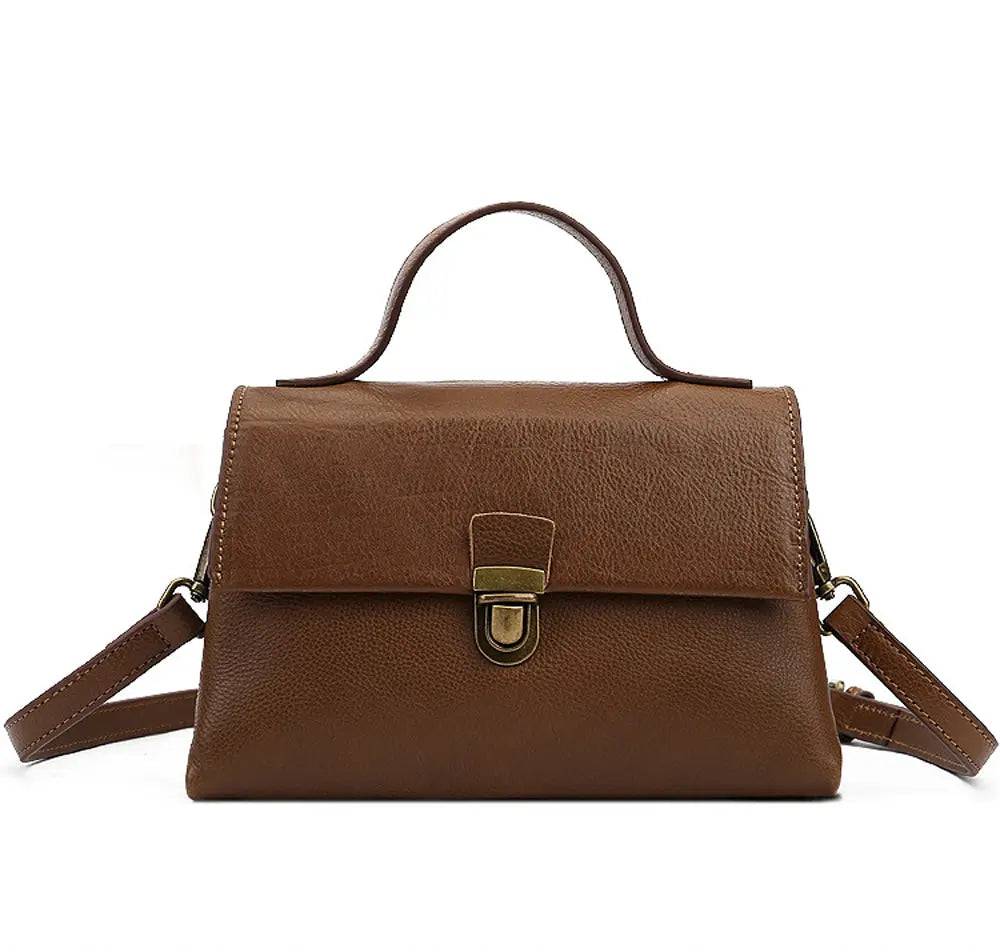 Women Satchel Shoulder Bag Vintage Top Handle Bag