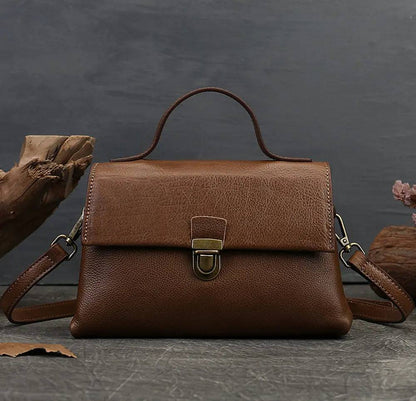 Women Satchel Shoulder Bag Vintage Top Handle Bag