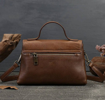 Women Satchel Shoulder Bag Vintage Top Handle Bag
