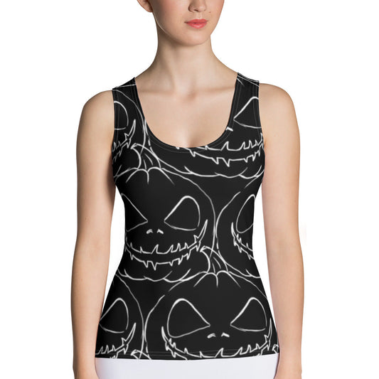 Halloween Edition Women Stretchy Tank for Workout, Gym, Yoga