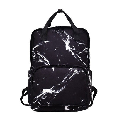 Backpack Large Capacity Marble Female Unisex Women Canvas Backpacks for Teenager Girls Bags Rucksack School Bag Mochila