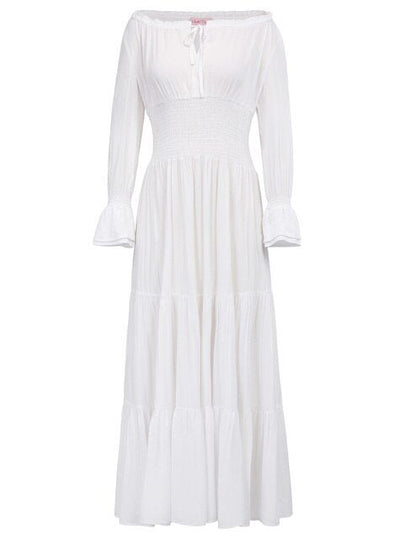 Belle Poque Women Dresses Long Sleeve Comfortable Rayon Renaissance Dresses Summer Maxi Dress Sexy Ruched Summer Autumn New Lady