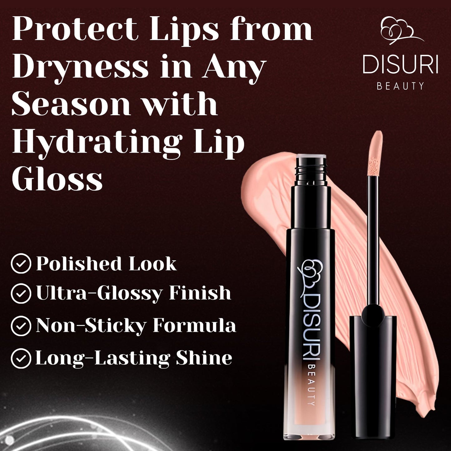 DISURI Beauty Glossy Blast Lip Gloss - Lola