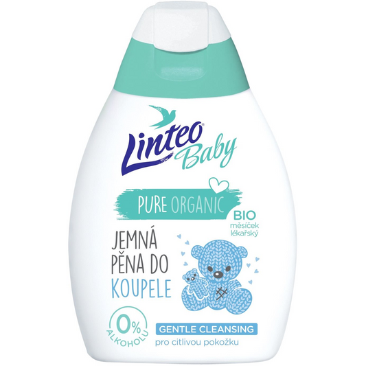 LINTEO BABY Habfürdő Bio Orvosi körömvirággal 250 ml (8594158373601)