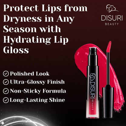 DISURI Beauty Glossy Blast Lip Gloss - Medellín