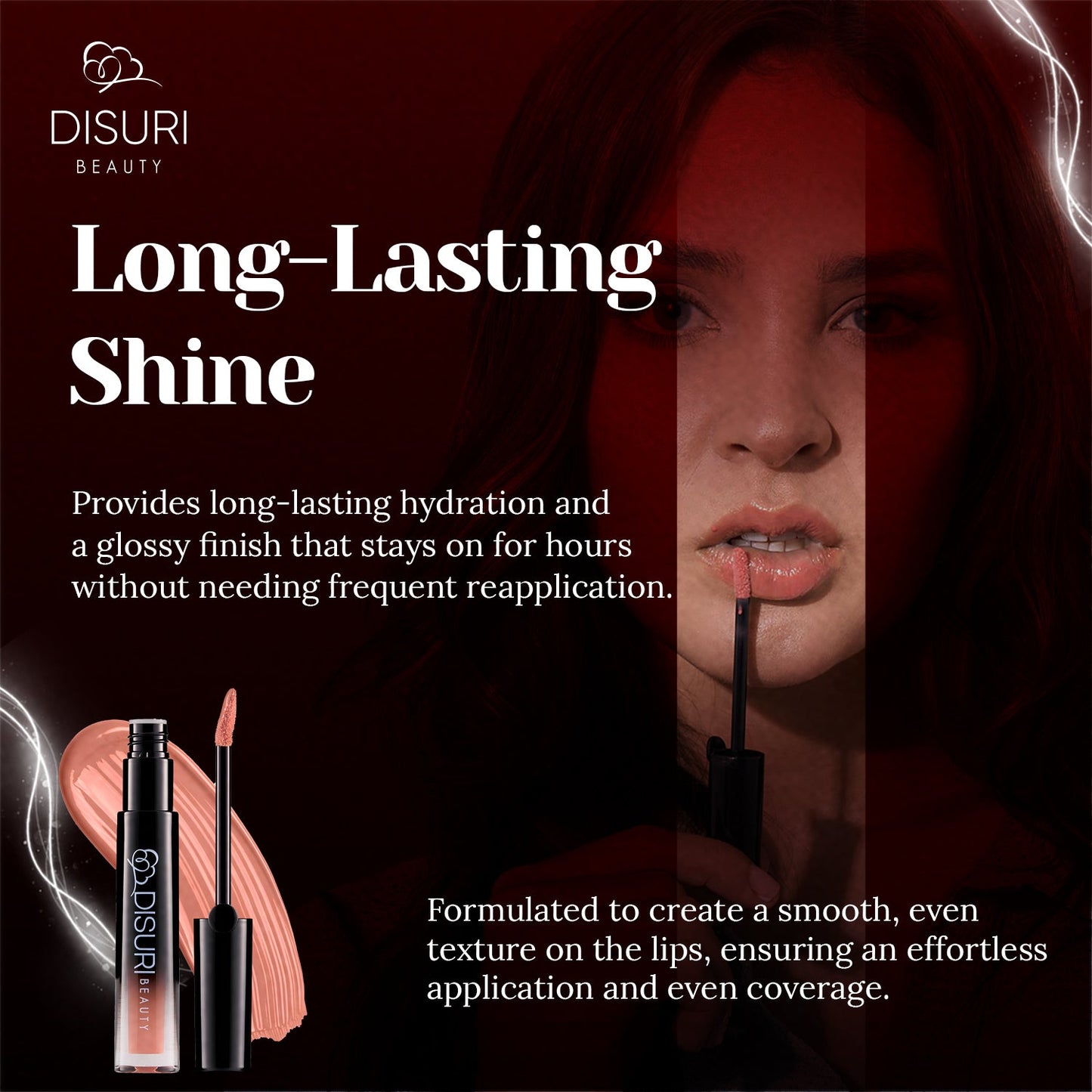 DISURI Beauty Glossy Blast Lip Gloss - Astoria