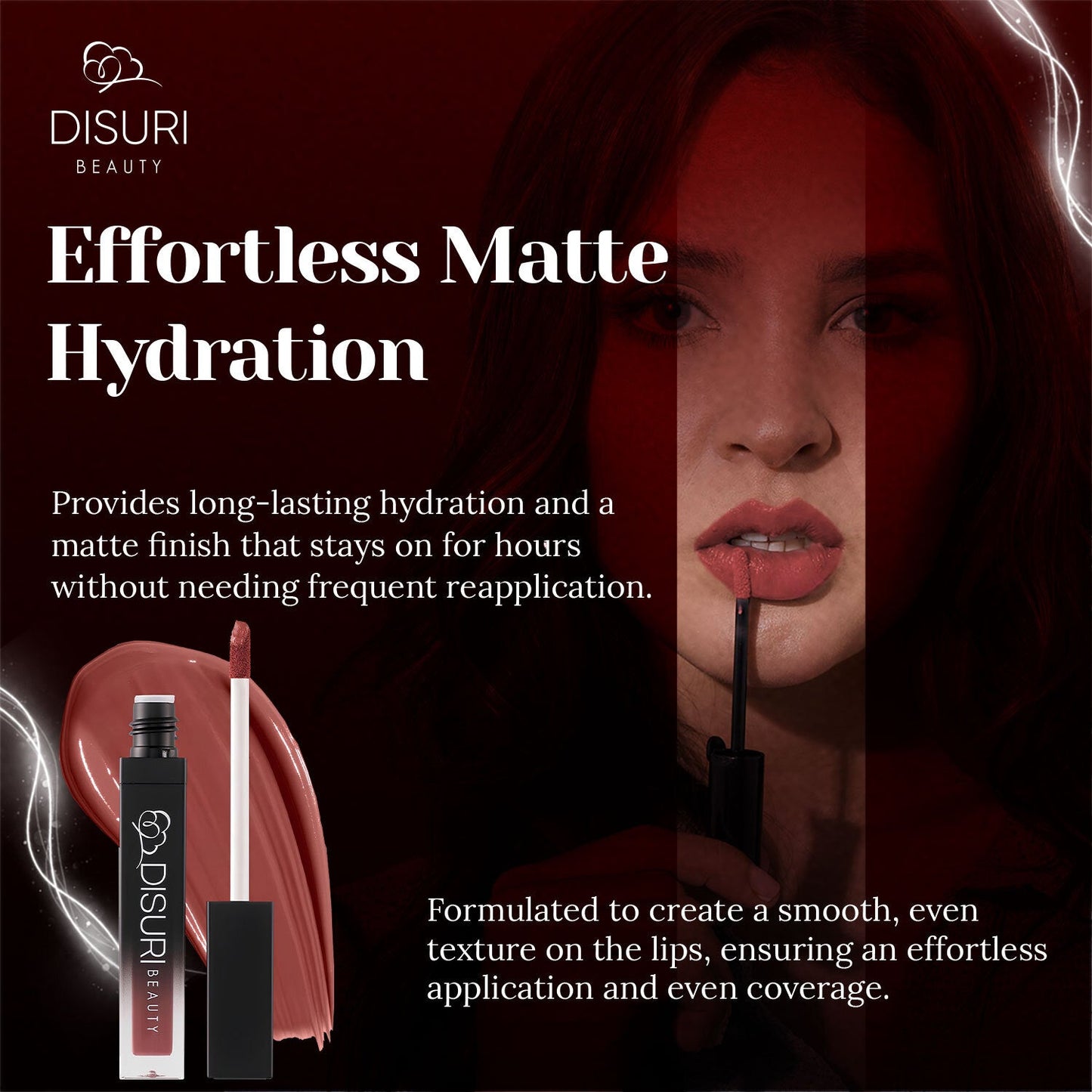 DISURI Beauty Liquid Lipstick - Crave Me