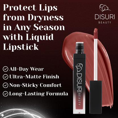 DISURI Beauty Liquid Lipstick - Crave Me