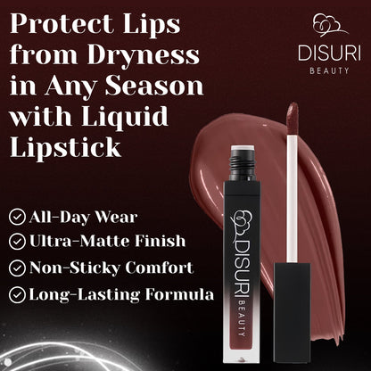 DISURI Beauty Liquid Lipstick - Delicious