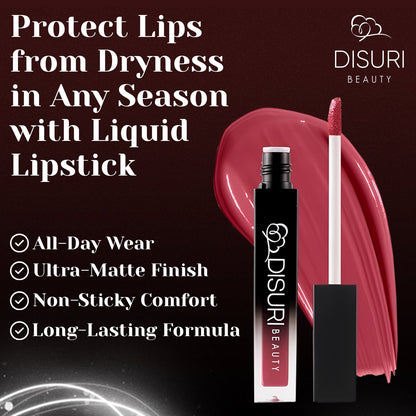 DISURI Beauty Liquid Lipstick - Miami Nights