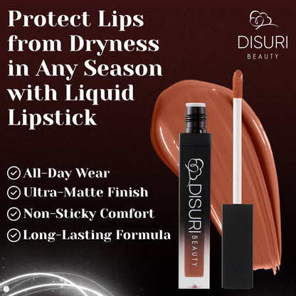 DISURI Beauty Liquid Lipstick - Peanut Butter