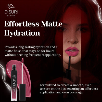 DISURI Beauty Liquid Lipstick - Sin City