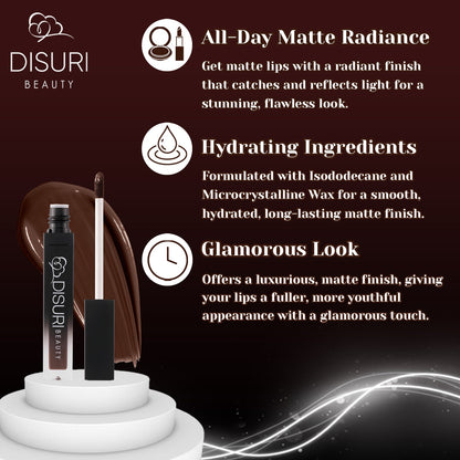 DISURI Beauty Liquid Lipstick - There She Goes