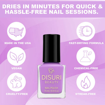 Jigga Sweater – Vegan Pastel Lavender Nail Polish | Cruelty-Free Crème Finish by DISURI Beauty