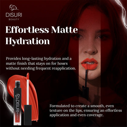 DISURI Beauty Liquid Lipstick - Seductive