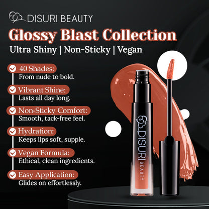 DISURI Beauty Glossy Blast Lip Gloss - Tropical Twist