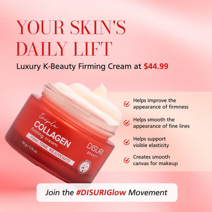 DISURI Beauty Triple Collagen Firming Cream – Firming, Smoothing & Hydrating Treatment (Made in Korea)