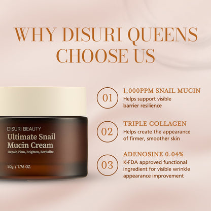 DISURI Beauty Ultimate Snail Mucin Cream