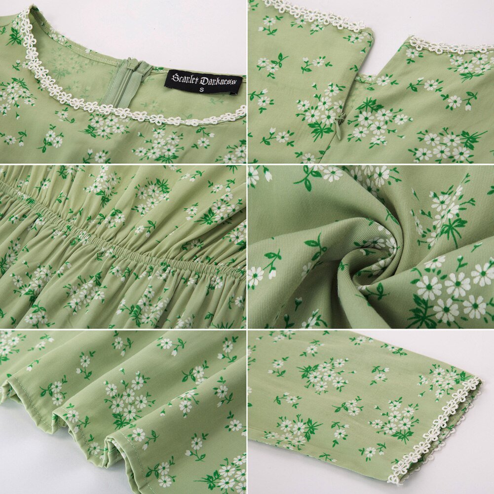 Dresses Pioneer Women Costume Colonial Dress American Historical Clothing With Bonnet Vintage Print Fashion Long Maxi Dresses