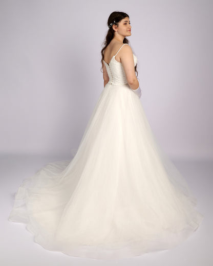 Celestine Crystal Beaded Bridal Gown Wedding Dresses