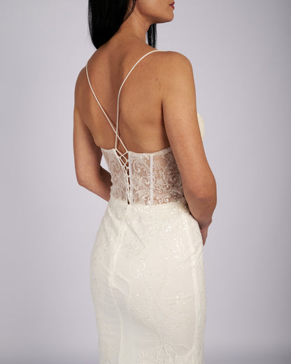 Chelsea Mermaid Spaghetti Straps Bridal Dress Chelsea Mermaid Spaghetti Straps Bridal Dresses