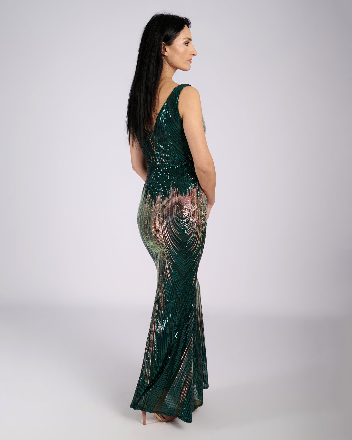 Celine Ombre Sequin Maxi Dress evening dresses