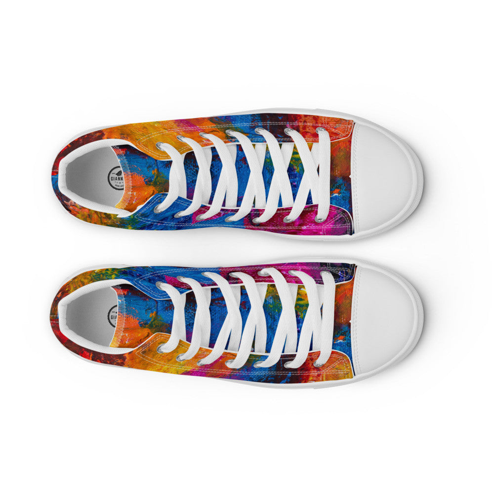 Gianneli Colours Handmade Women’s High Top Canvas Shoes