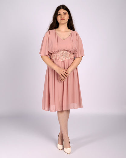 Dorothy Pink Flare Chiffon Dress "evening dresses"