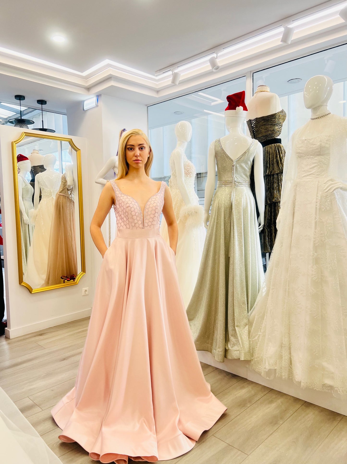 Seren Soft Pink Maxi Dress Evening Dresses