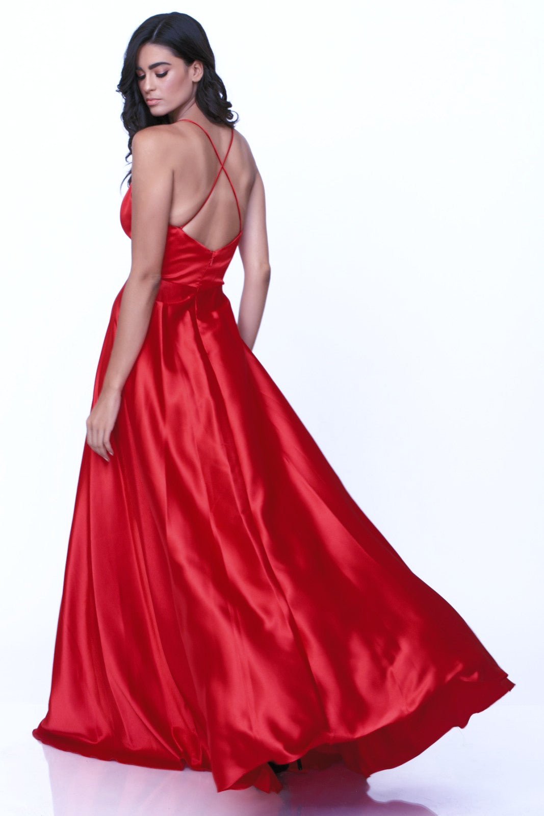 Arista Satin Evening Dress evening dresses