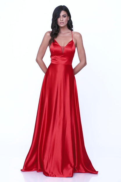 Arista Satin Evening Dress evening dresses