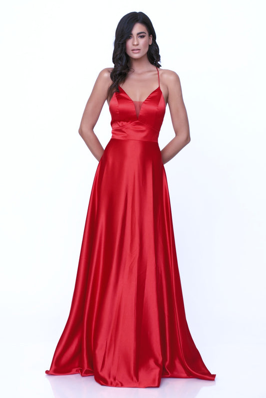 Arista Satin Evening Dress evening dresses