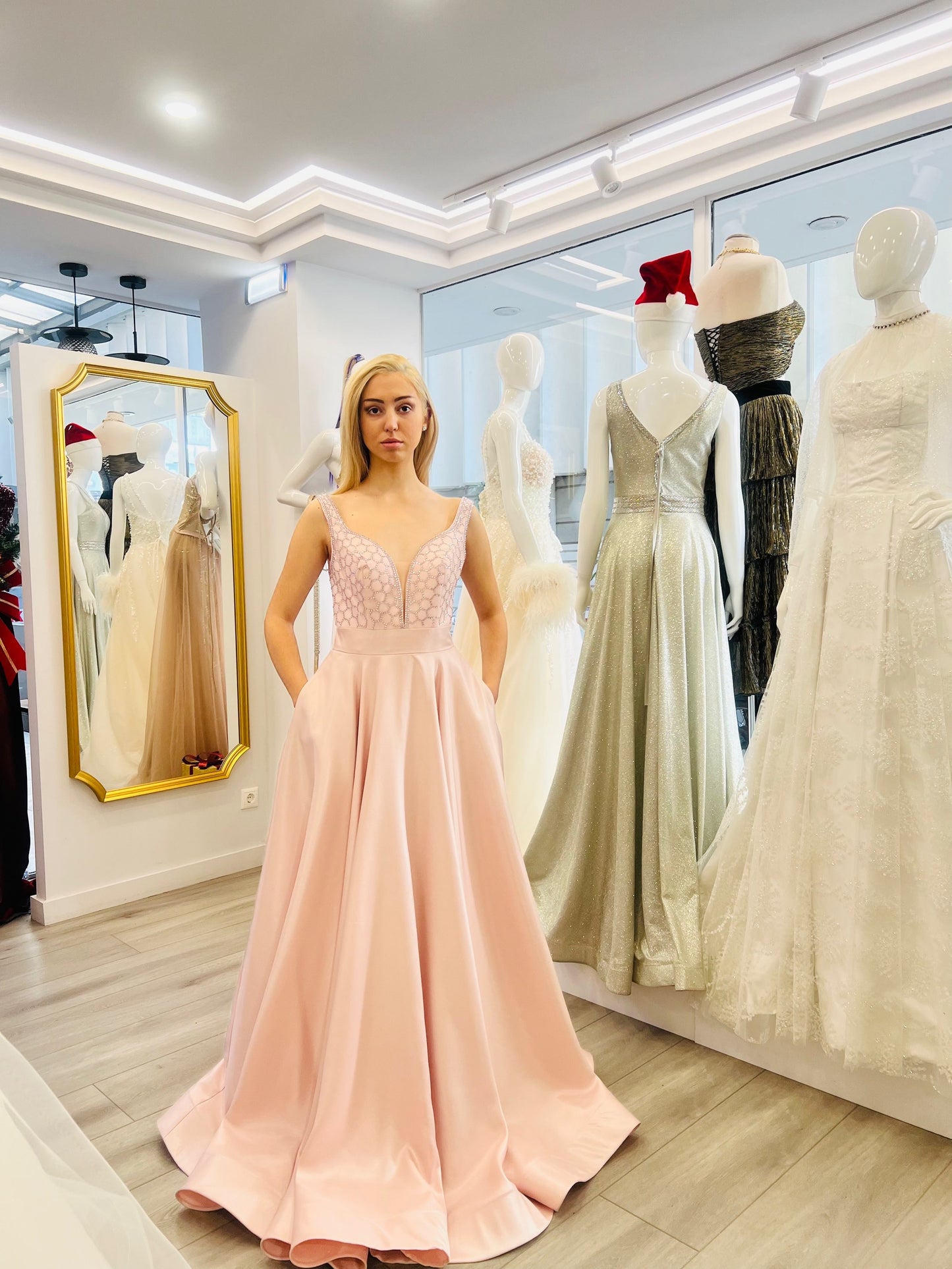 Seren Soft Pink Maxi Dress Evening Dresses