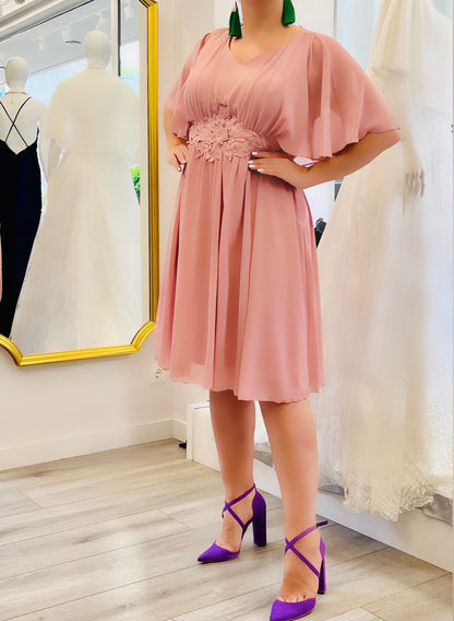 Dorothy Pink Flare Chiffon Dress "evening dresses"